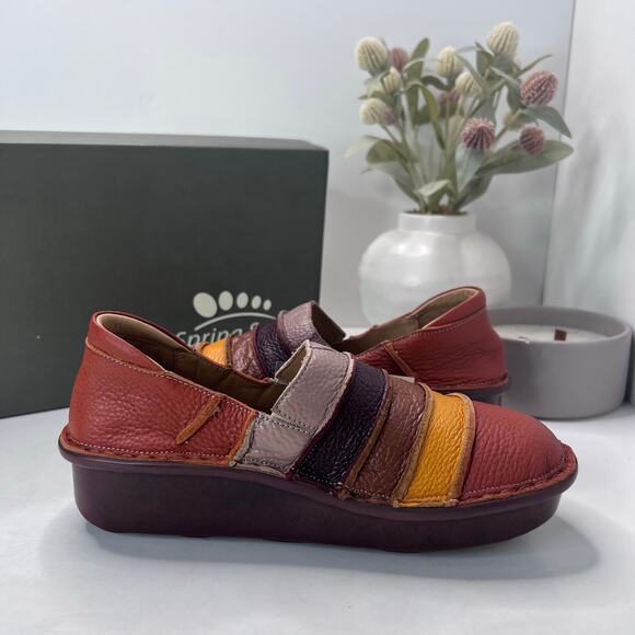 Spring Step Shoes - Spring Step Firefly Leather Loafer Camel Multi Women EU 37/6.5 NWB Art to Wear